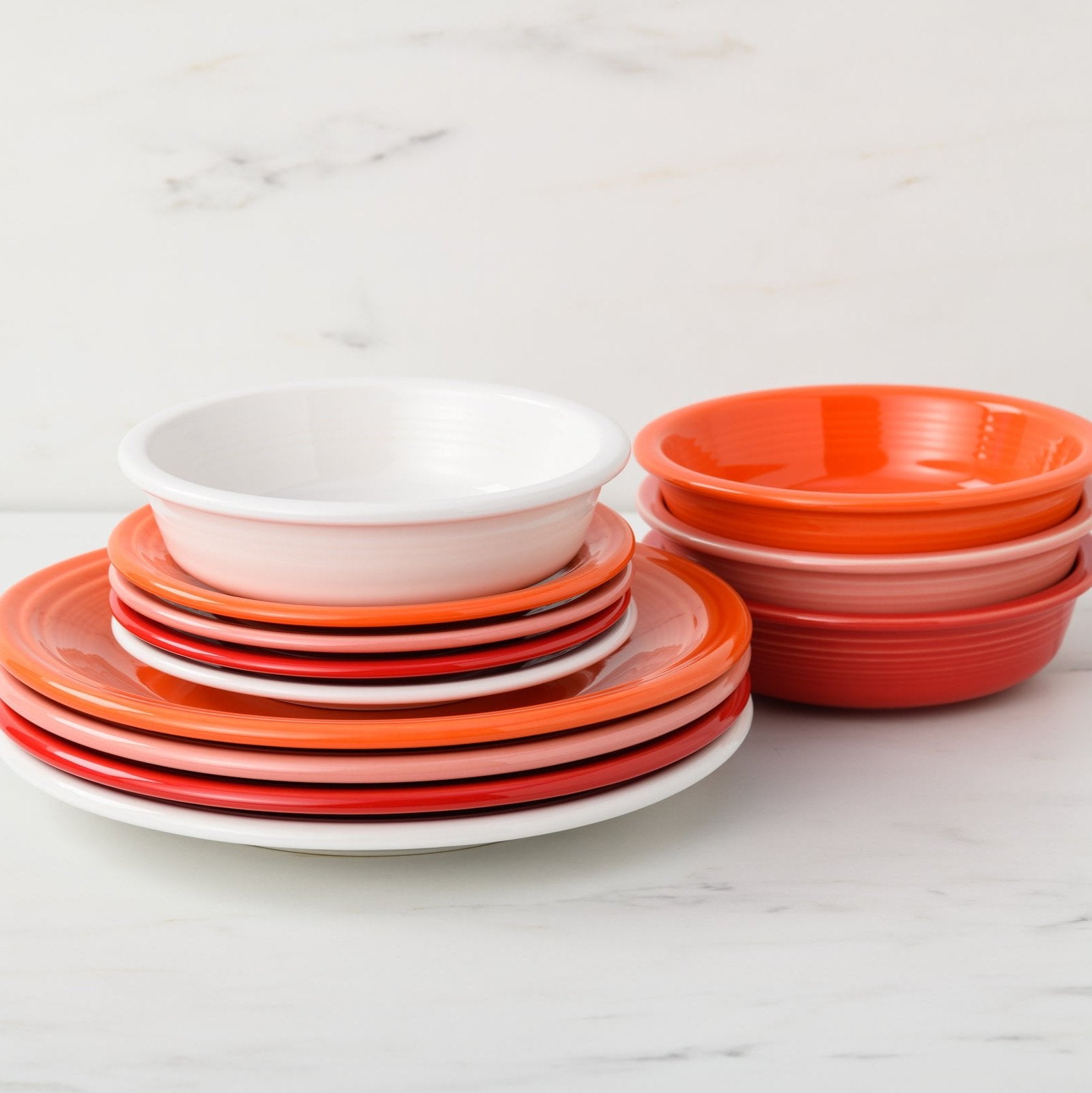 Fiesta Mixed Sunset Horizon Classic Rim 12-Piece Dinnerware Set, Service for 4 - Image 2