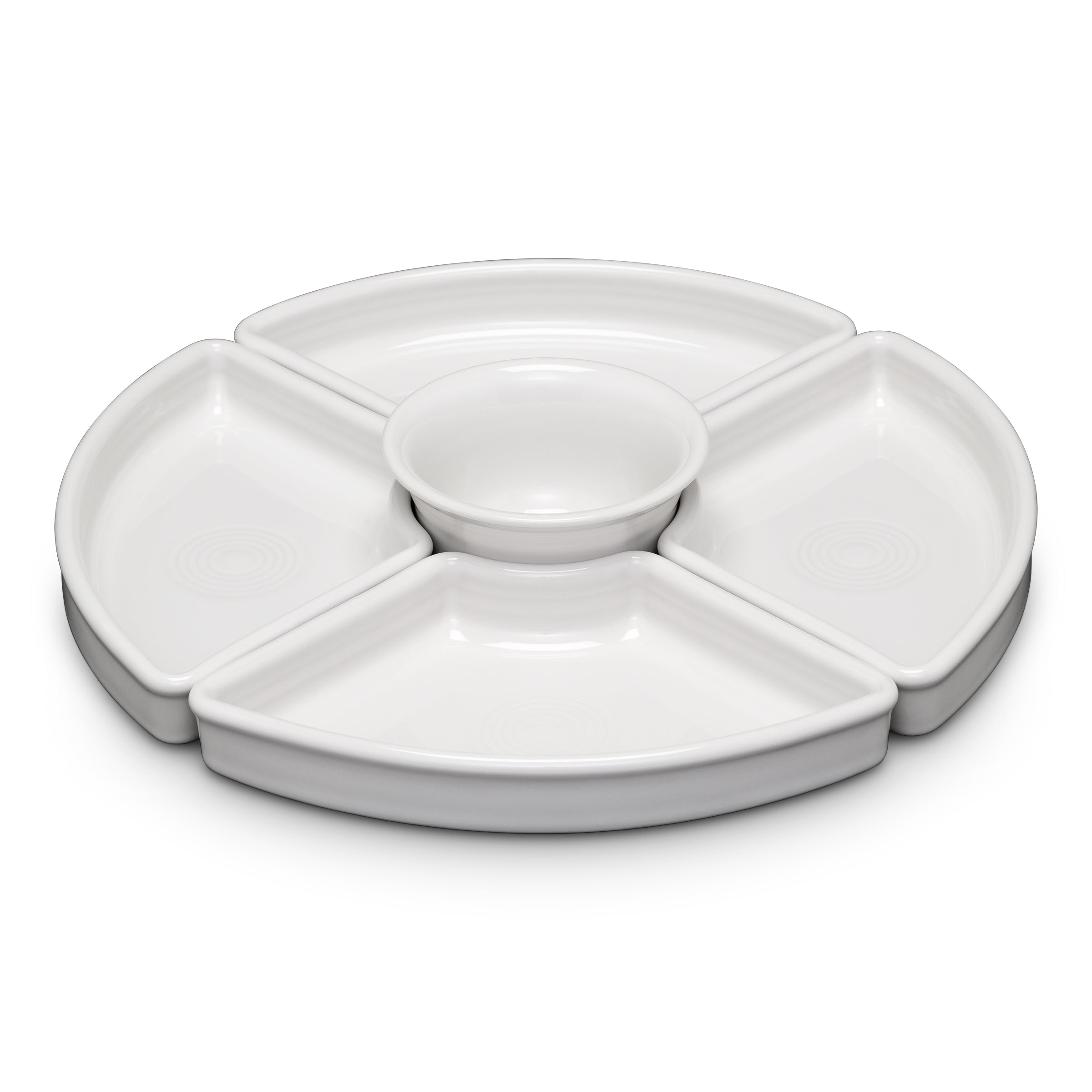 Fiesta White 5-Piece Entertaining Set 8 1/5 Inch