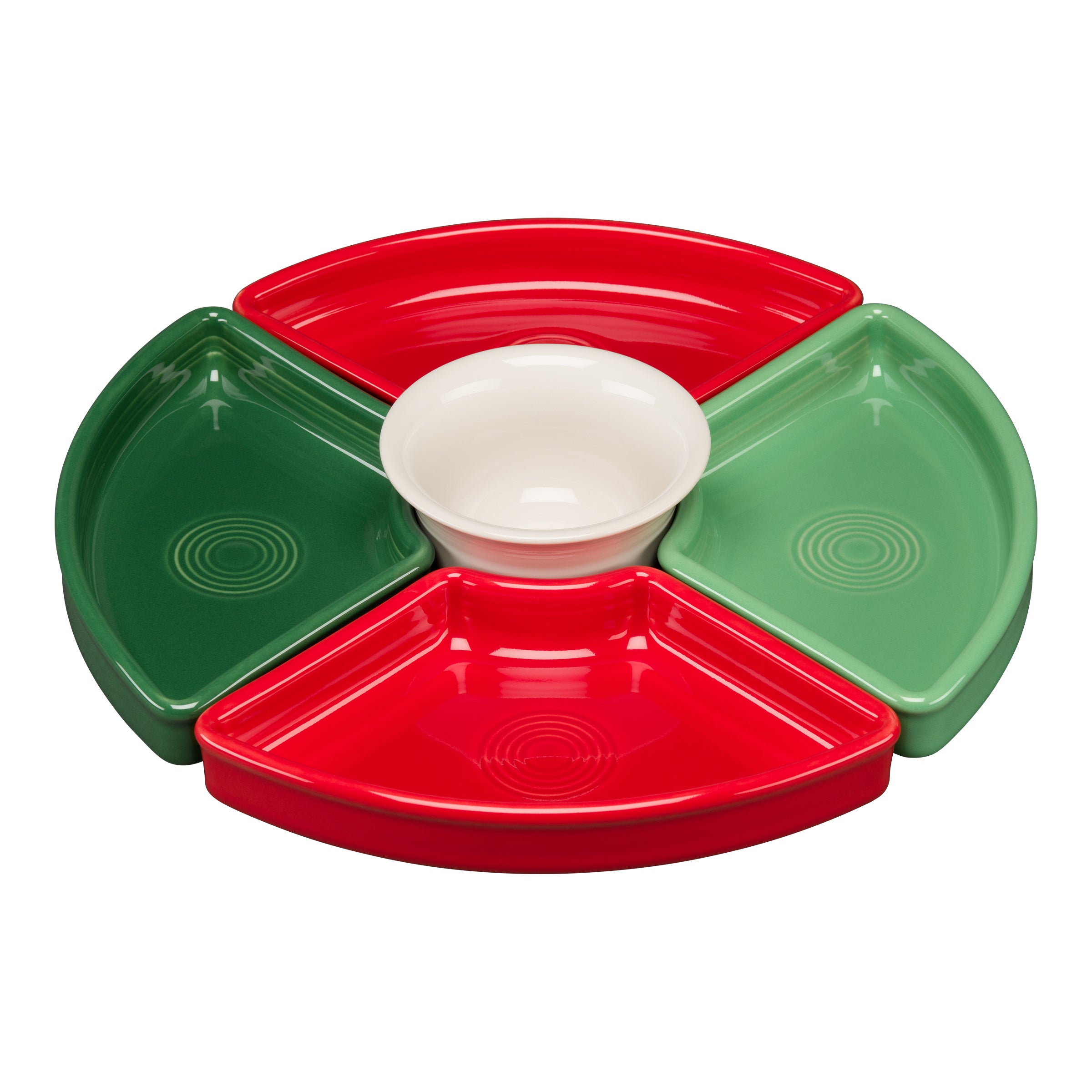 Fiesta Christmas Mixed Color 5-Piece Color Entertaining Set 8 1/5 Inch - Image 2