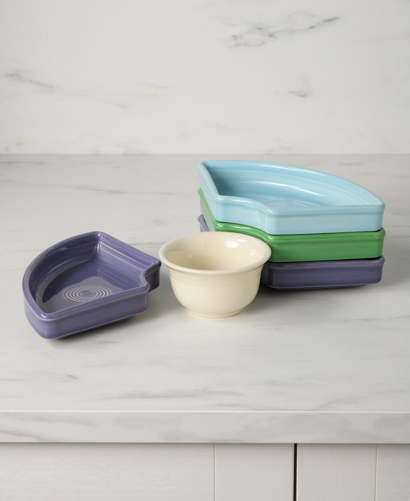 Fiesta Lavender Bloom Mixed Color 5-Piece Entertaining Set 8 1/5 Inch - Image 2