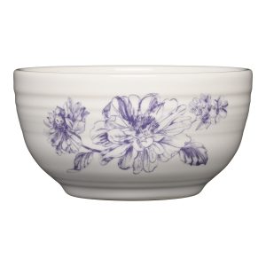 Fiesta Botanical Floral Lavender Bistro Coupe 5 1/2 Inch Cereal Bowl 22 OZ
