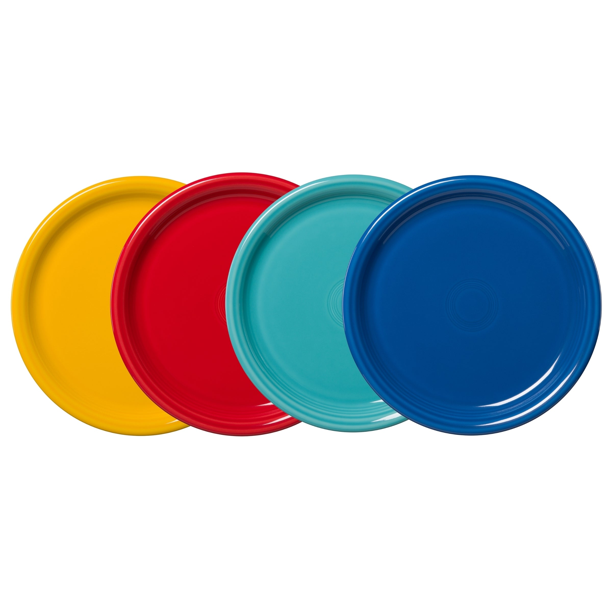 Fiesta Mixed Vibrant Bistro Coupe 10 1/2 Inch Dinner Plate, Set of 4