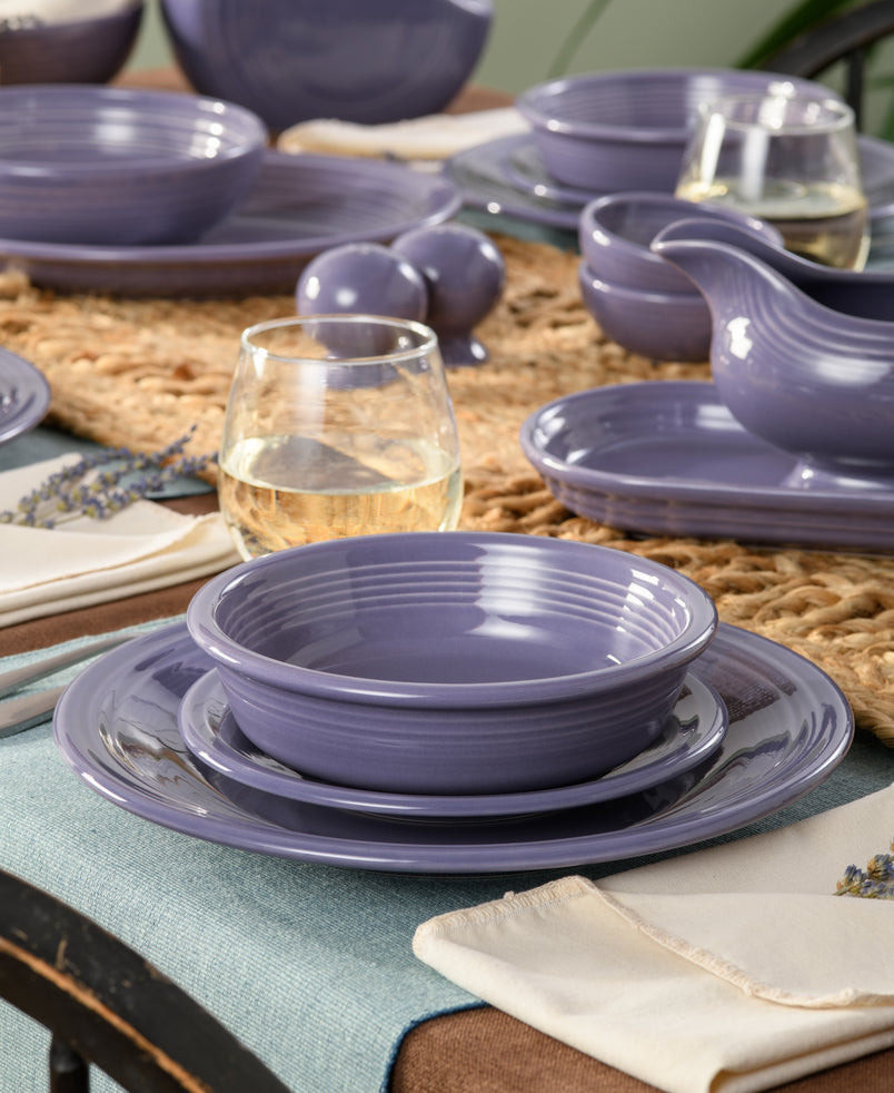 Fiesta Lavender Classic Rim 3-Piece Dinnerware Set, Service for 1 - Image 3