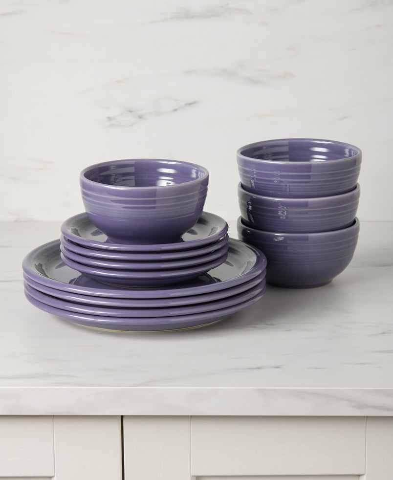 Fiesta Lavender Bistro Coupe 12-Piece Dinnerware Set, Service for 4 - Image 2