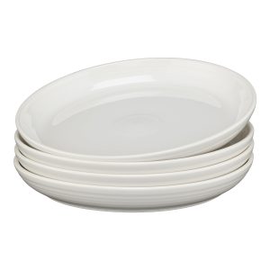 Fiesta White Coupe 10 3/8 Inch Dinner Bowl 40 OZ, Set of 4