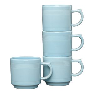 Fiesta Sky 16 OZ Set of 4 Stackable Mug Set