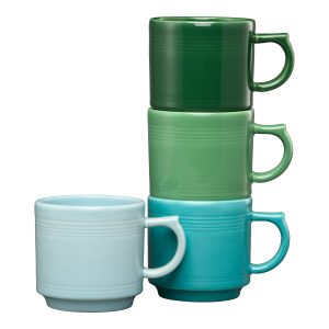 Fiesta Aegean 16 OZ Set of 4 Mixed Stackable Mug Set