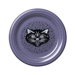 Fiesta Black Cat Lavender 4 3/8 Inch Coaster and Mug Cover
