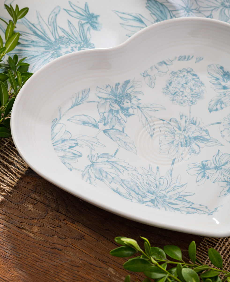 Fiesta Retired Fiesta Botanical Floral 9 Inch Heart Shaped Plate - Image 2