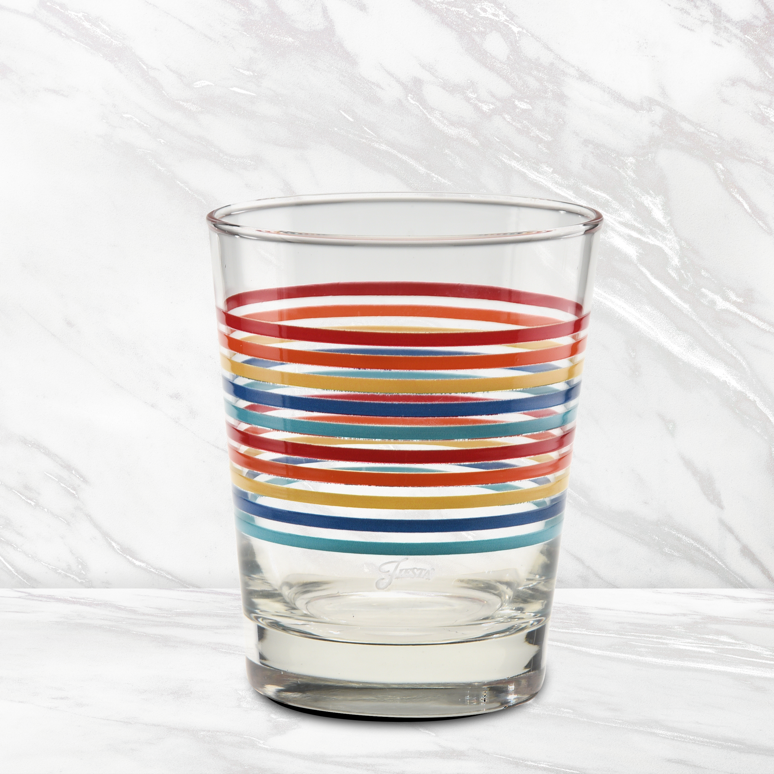 Fiesta Fiesta Vibrant Thin Stripe 15 oz. Tapered Double Old Fashion - Set of 4 - Image 3