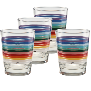 Fiesta All Colors 2026 15 oz. Tapered Double Old Fashion - Set of 4