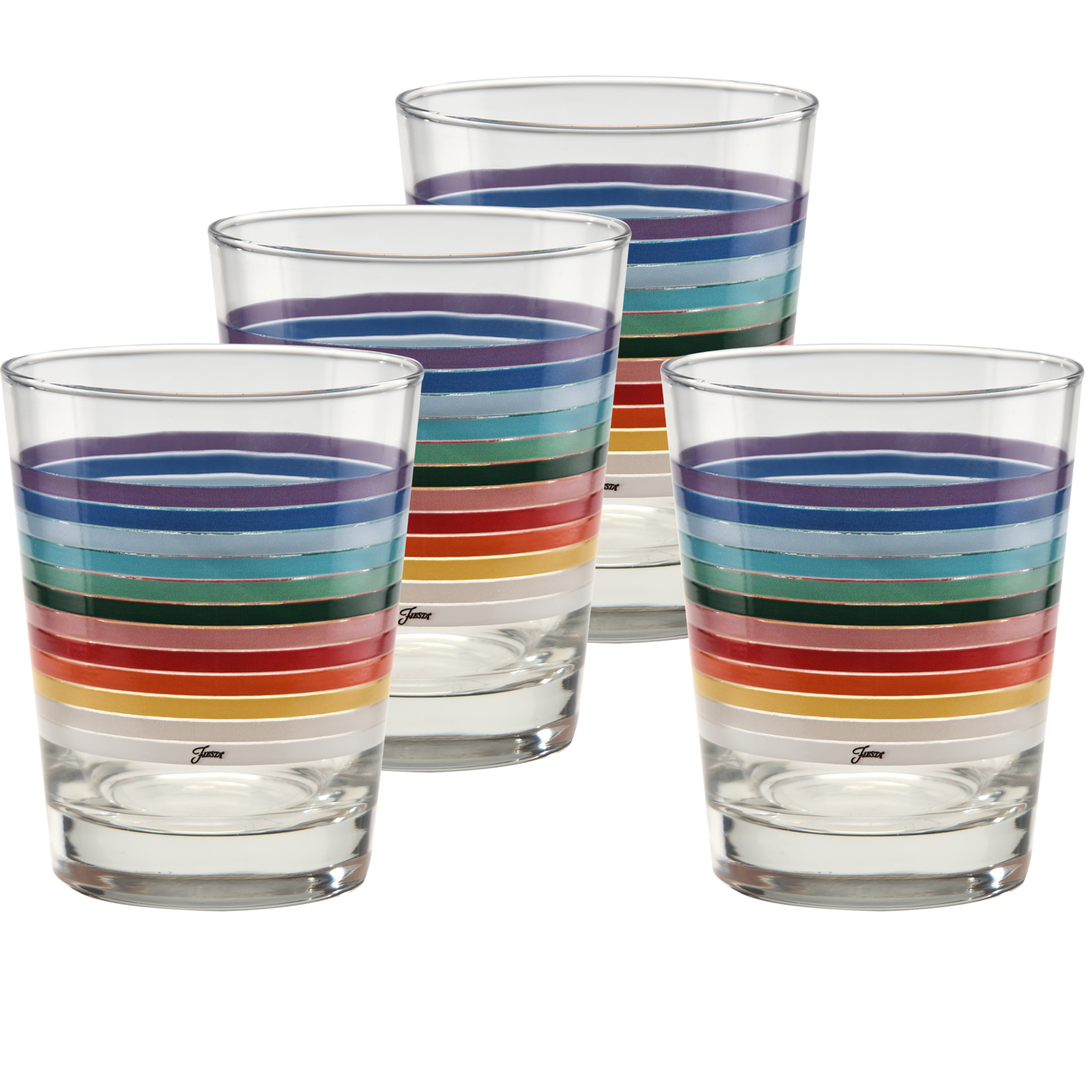 Fiesta All Colors 2026 15 oz. Tapered Double Old Fashion - Set of 4
