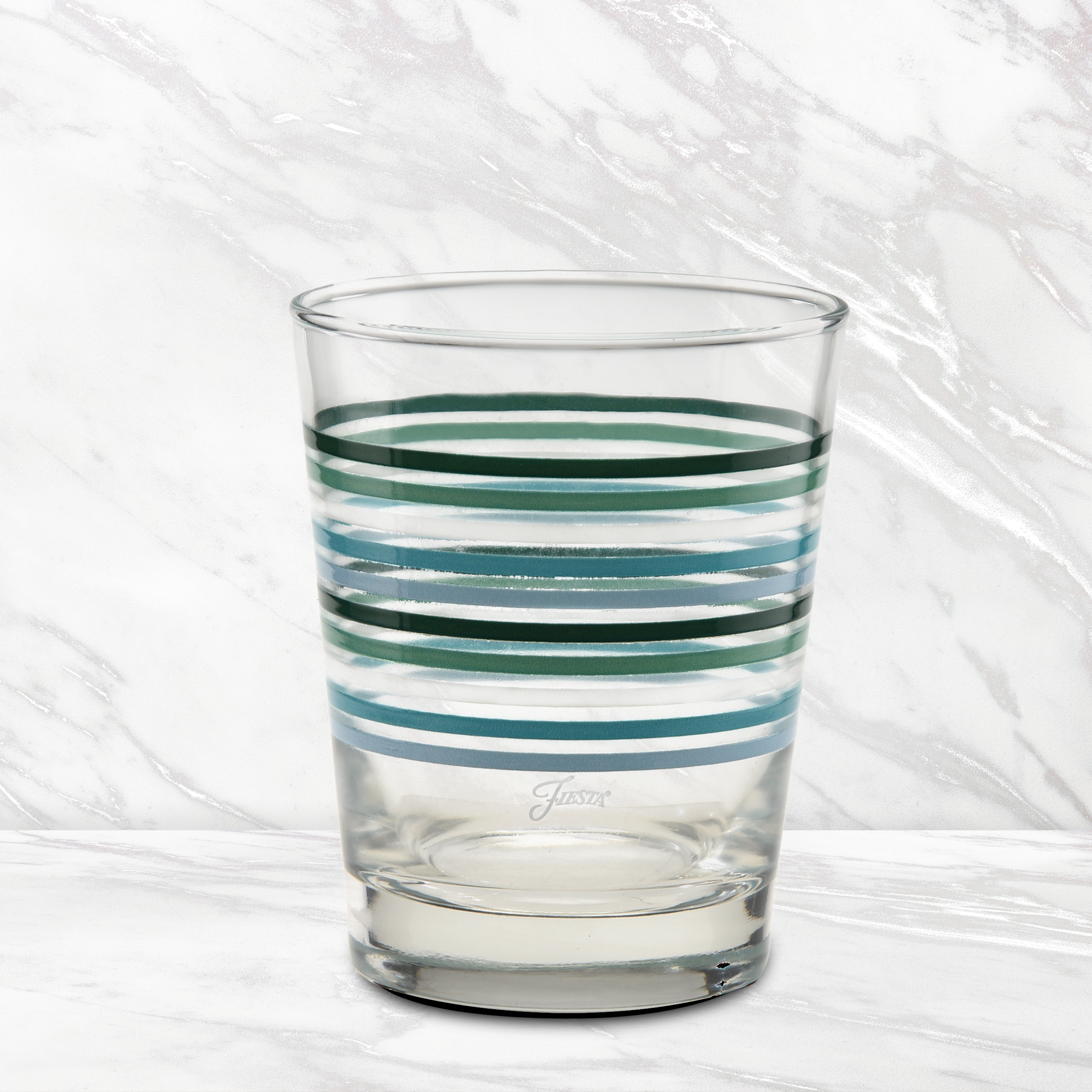Fiesta Fiesta Aegean Thin Stripe 15 oz. Tapered Double Old Fashion - Set of 4 - Image 3
