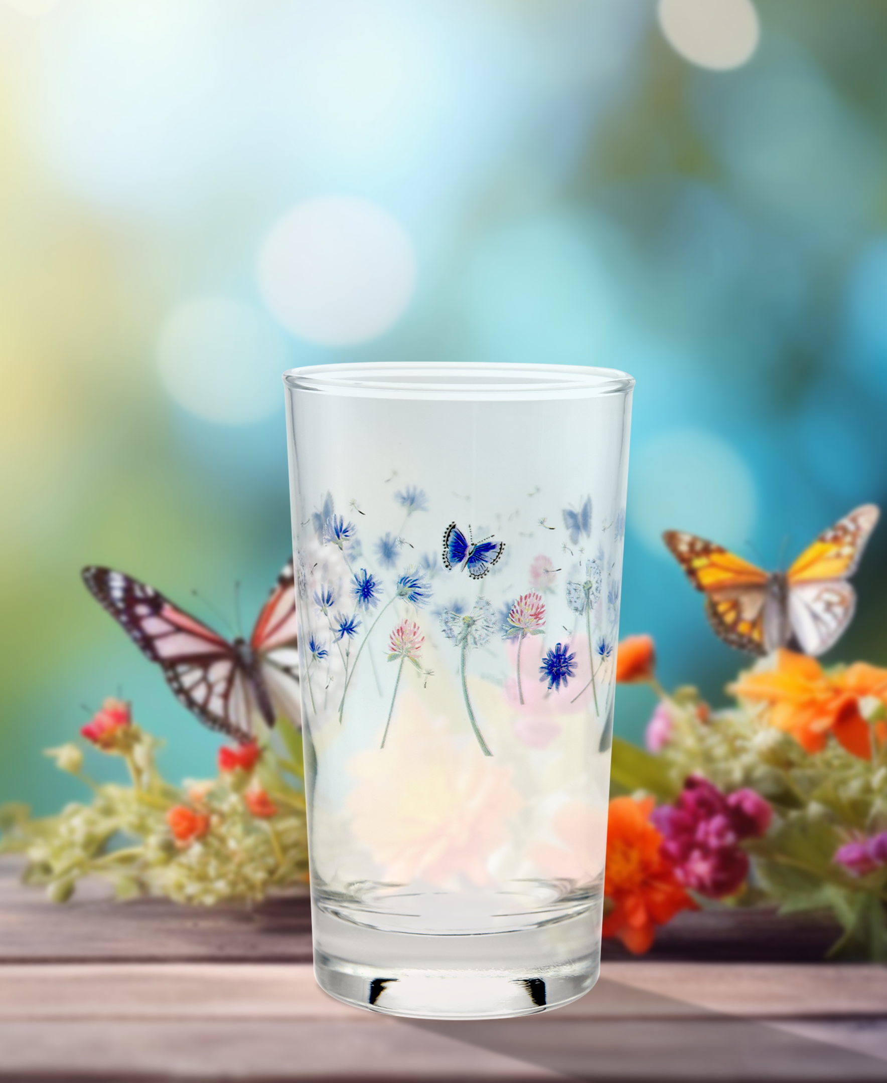 Fiesta Retired Breezy Floral 7 oz. Juice Glass – Set of 4 - Image 2