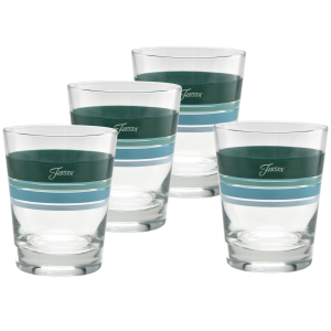 Fiesta Mixed Aegean 15 oz. Edgeline Tapered Double Old Fashion - Set of 4