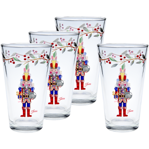 Fiesta Nutcracker The Giver 16 oz. Cooler Glass - Set of 4