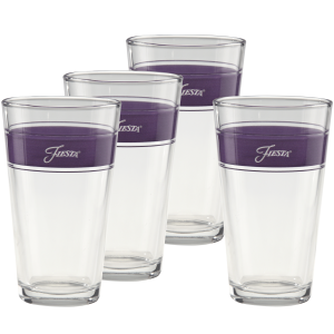 Fiesta Lavender 16 oz. Frame Cooler Glass - Set of 4