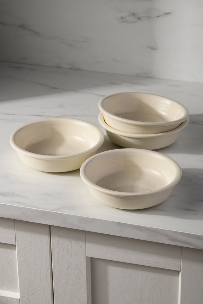 Fiesta Linen Set of 4 Classic Rim 6 7/8 Inch Cereal Bowl 19 OZ, - Image 2