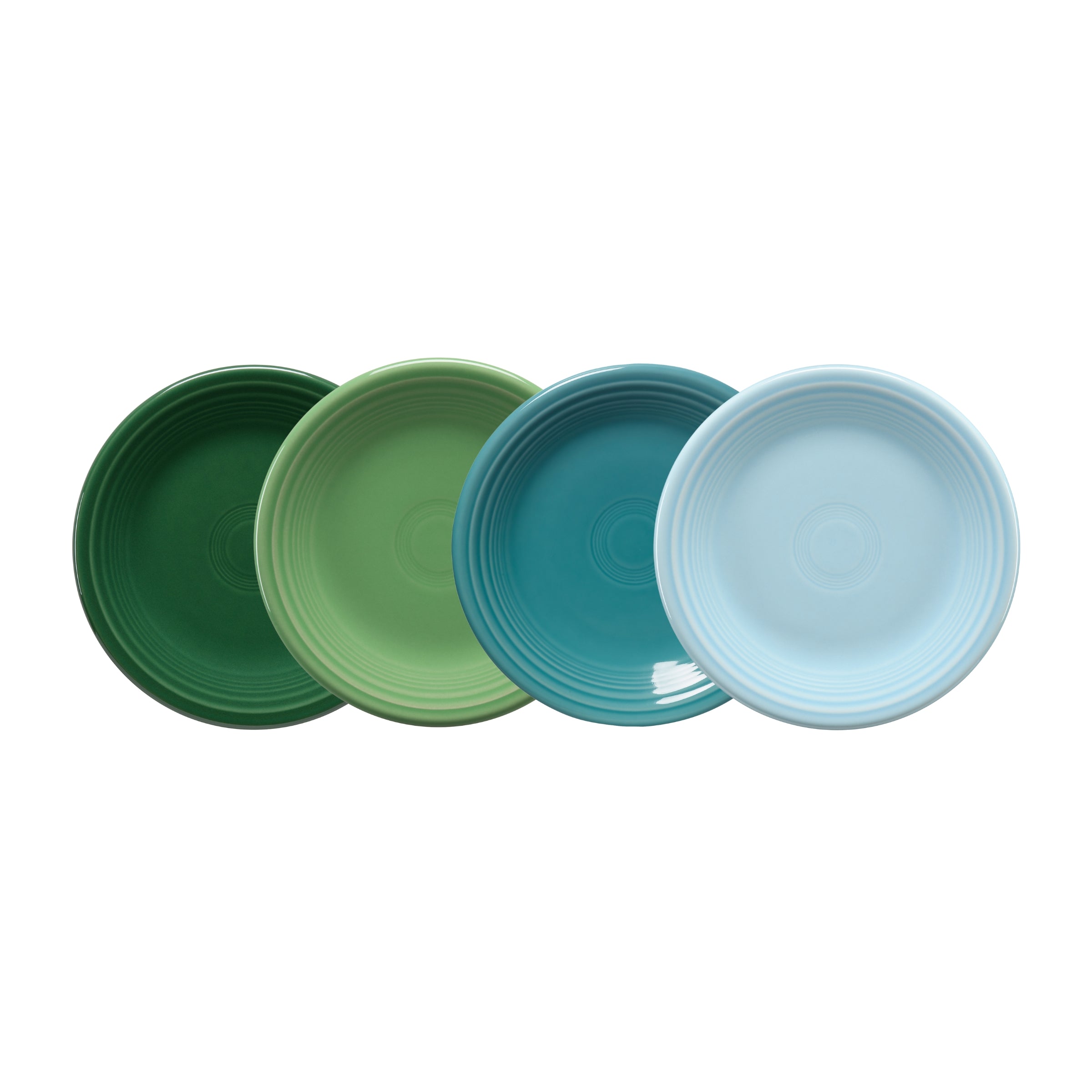 Fiesta Mixed Aegean Classic Rim 7 1/4 Inch Salad Plate, Set of 4