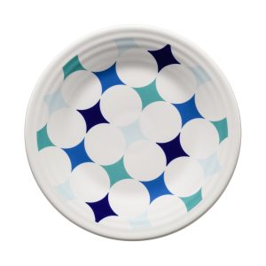 Fiesta Fiesta Coastal Blues Kaleido Circles Classic Rim 9 Inch Luncheon Plate