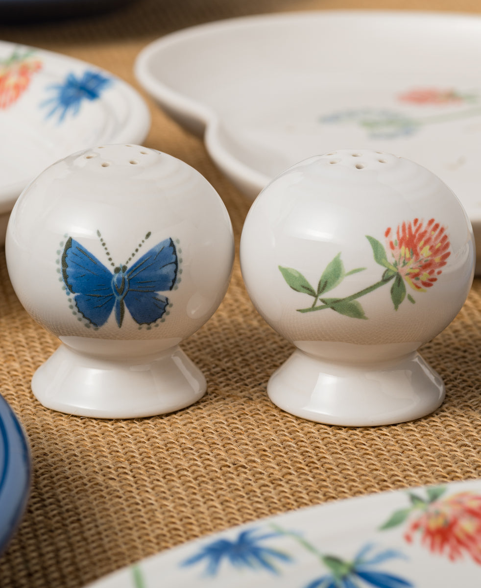 Fiesta Retired Breezy Floral 2 5/8 Inch Salt and Pepper Shaker Set - Image 2
