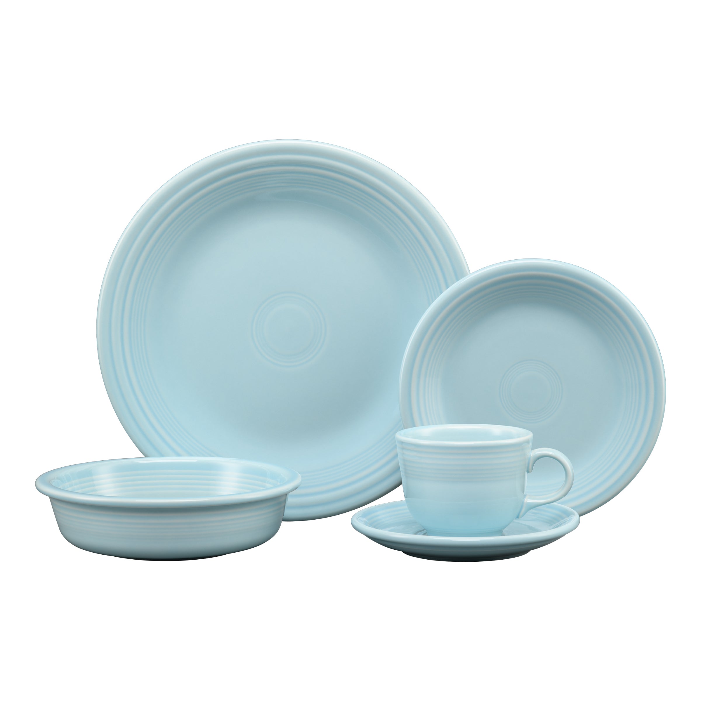 Fiesta Retired Classic Rim 5-Piece Dinnerware Set, Service for 1 - Image 3