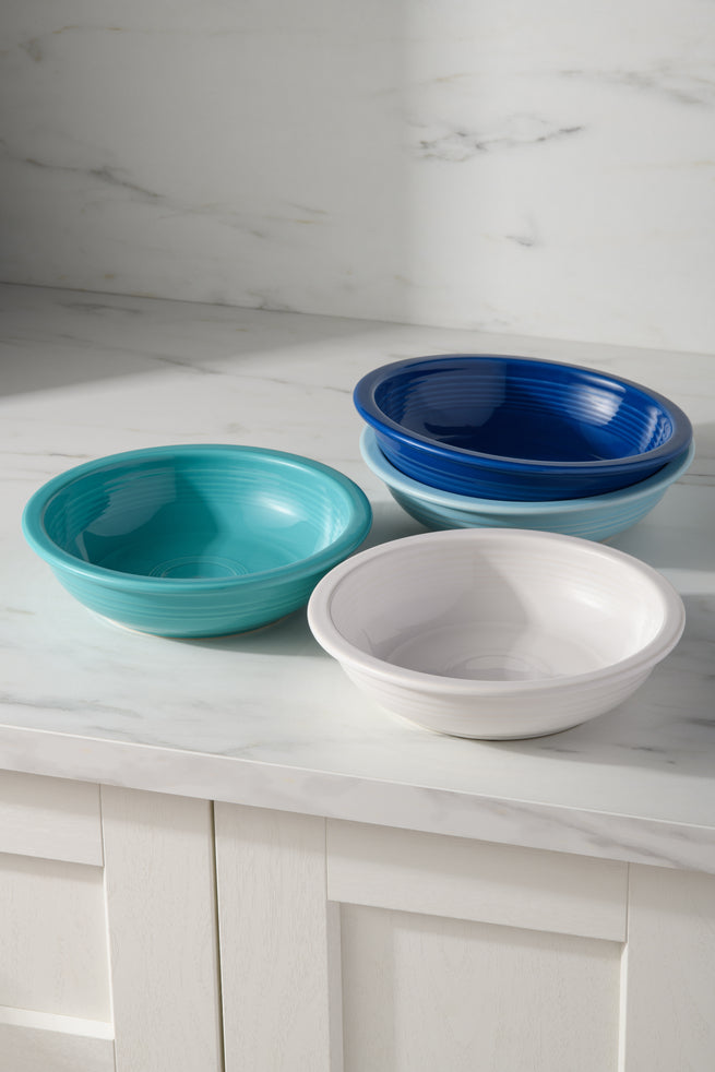 Fiesta Mixed Coastal Blues Classic Rim 8 3/8-Inch 34OZ Pasta Bowls, Set of 4 - Image 2