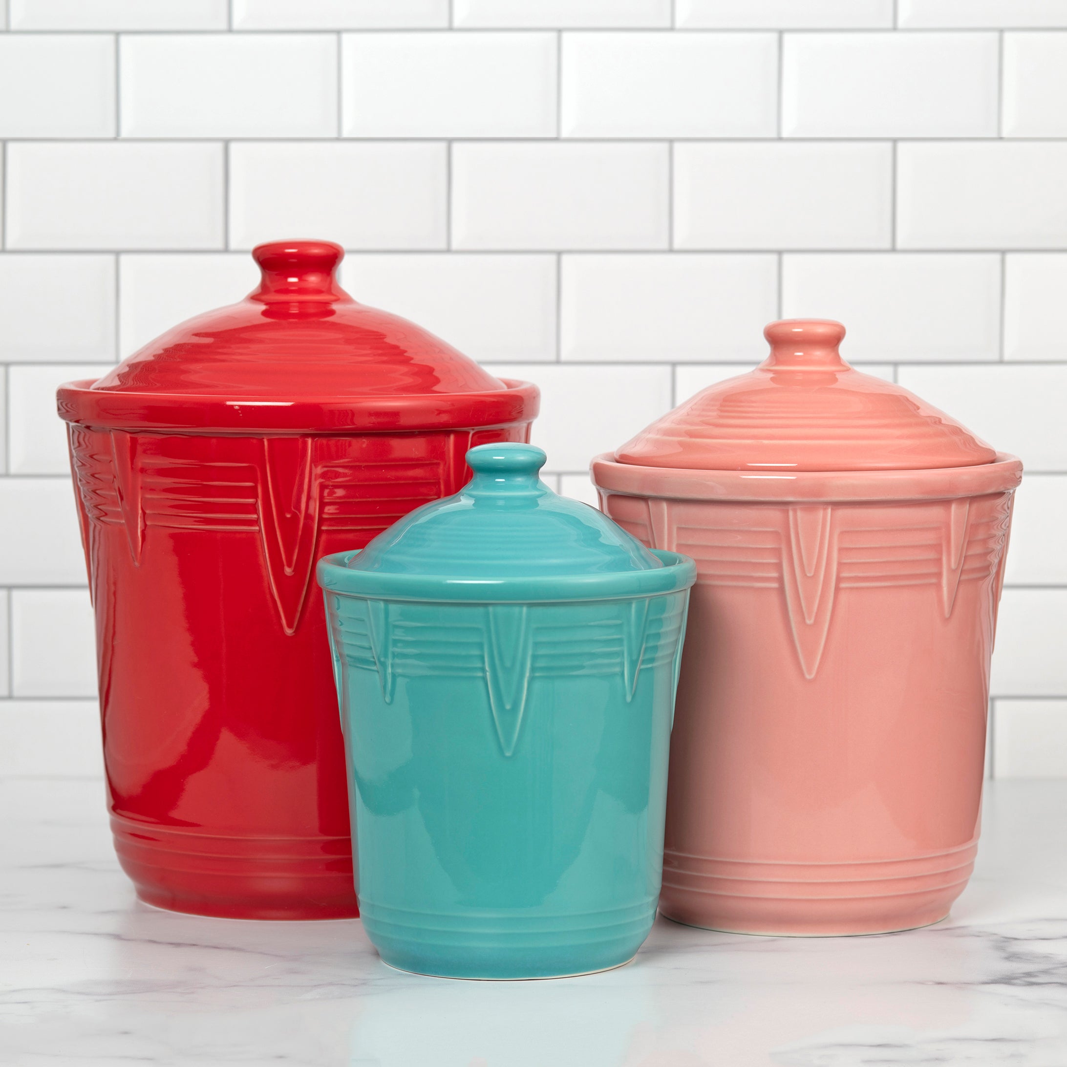 Fiesta Retired Fiesta 1 Quart Small Chevron Canister - Image 2