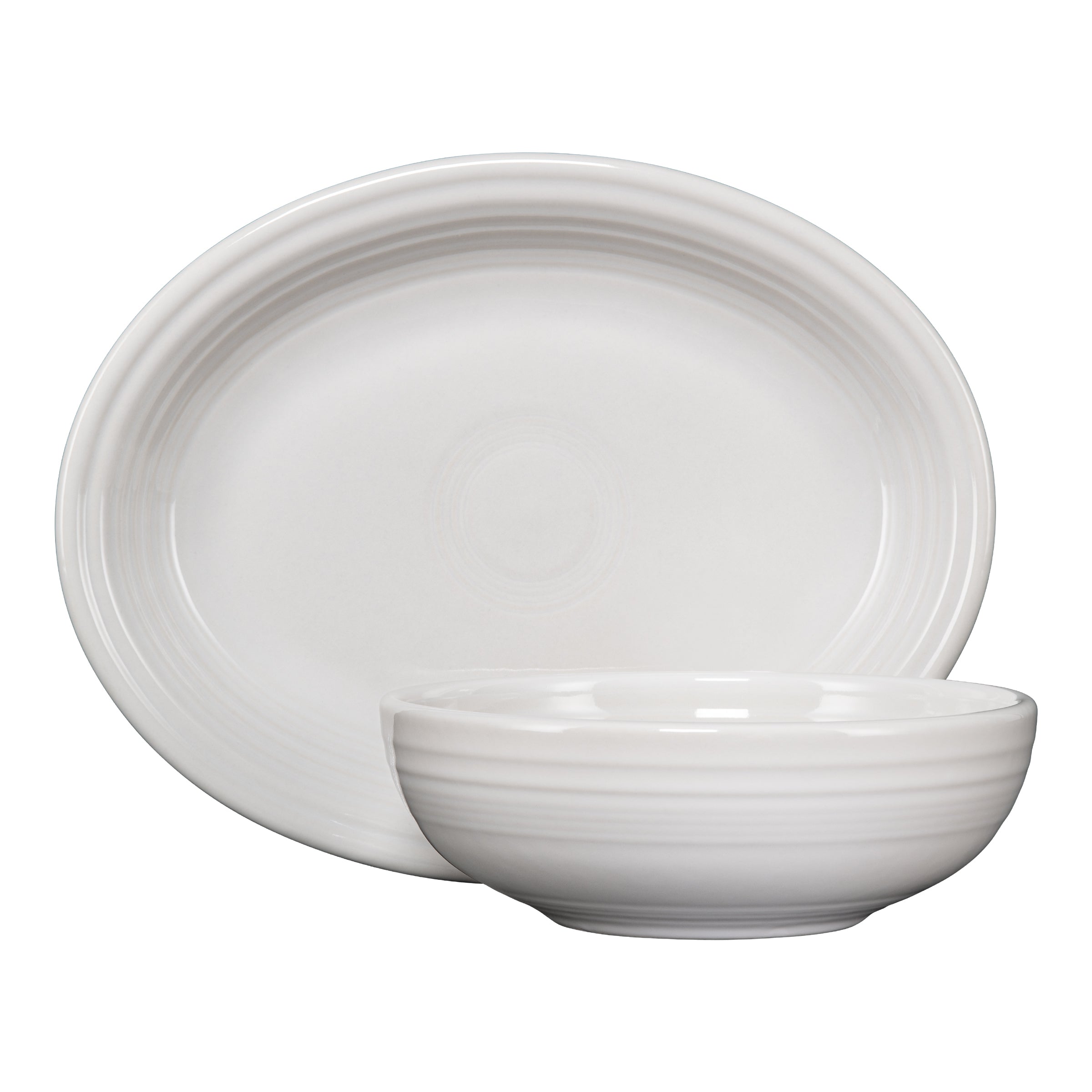 Fiesta 2-Piece Serve Set 11 5/8 Inch Oval Platter & 38 OZ Bistro Bowl - Image 3