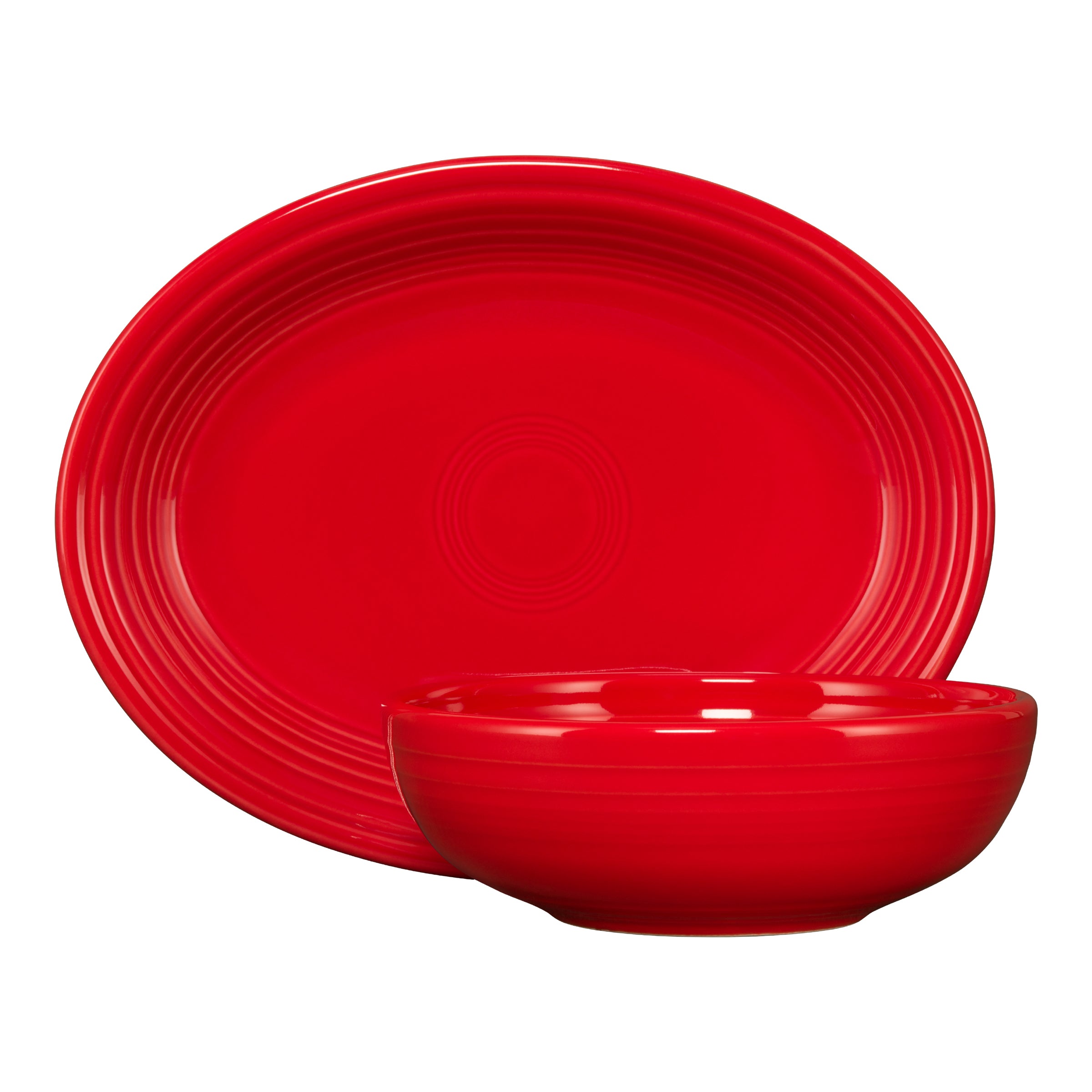 Fiesta 2-Piece Serve Set 11 5/8 Inch Oval Platter & 38 OZ Bistro Bowl