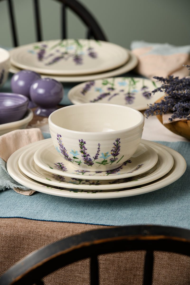 Fiesta Lavender Bloom Classic Bistro 3-Piece Dinnerware Set, Service For 1 - Image 2
