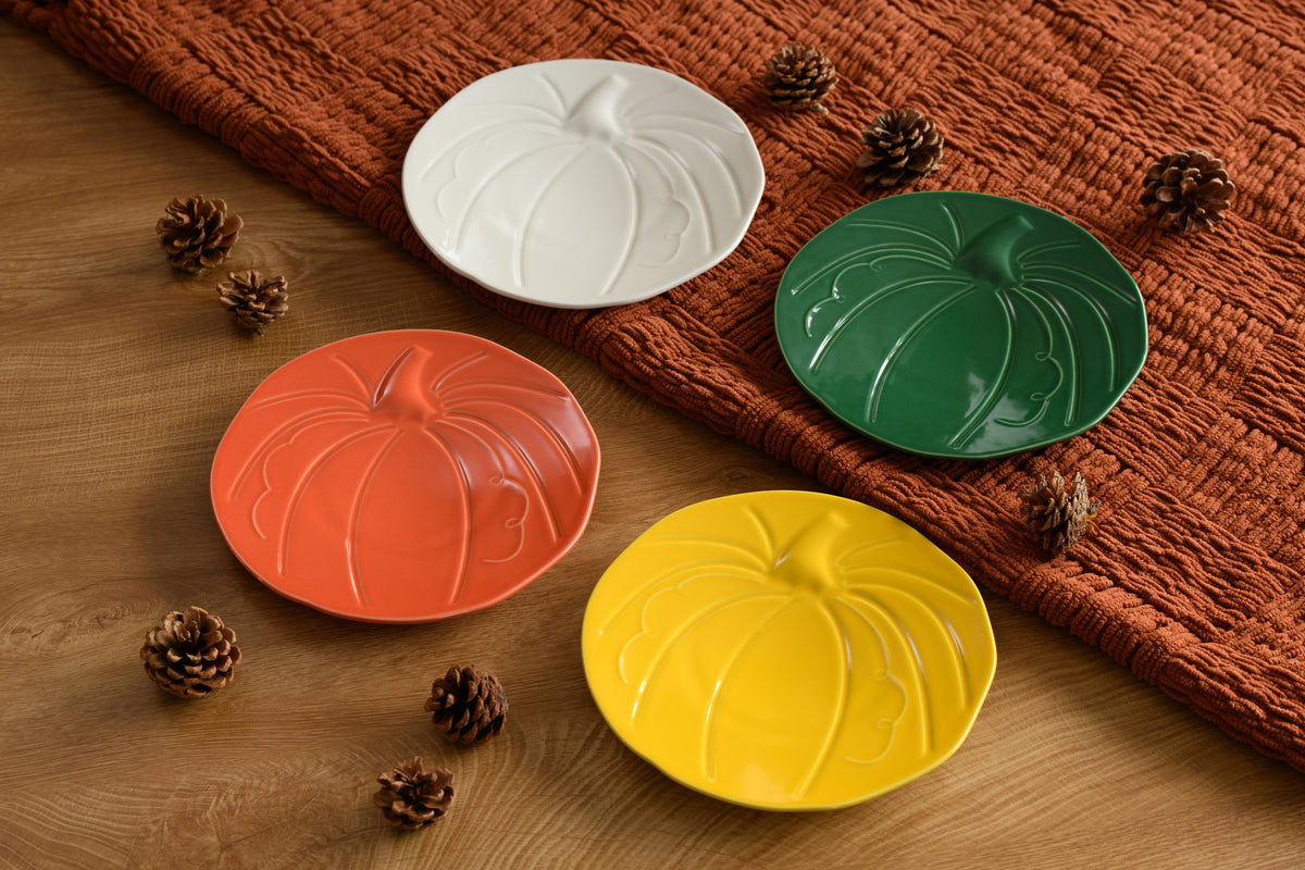 Fiesta Pumpkin Shaped Plate 8 1/2 Inch - Image 2
