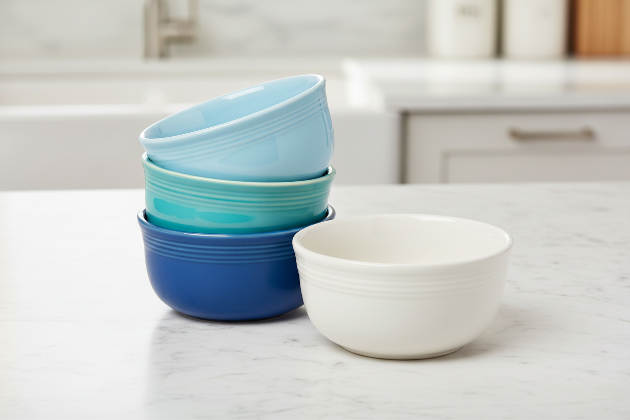 Fiesta Mixed Coastal Blues All-Purpose 6-Inch 28OZ Gusto Bowls, Set of 4 - Image 2