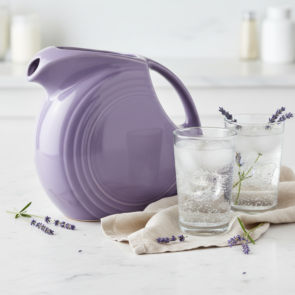Fiesta Lavender 67 OZ Large Disk Pitcher - Image 4
