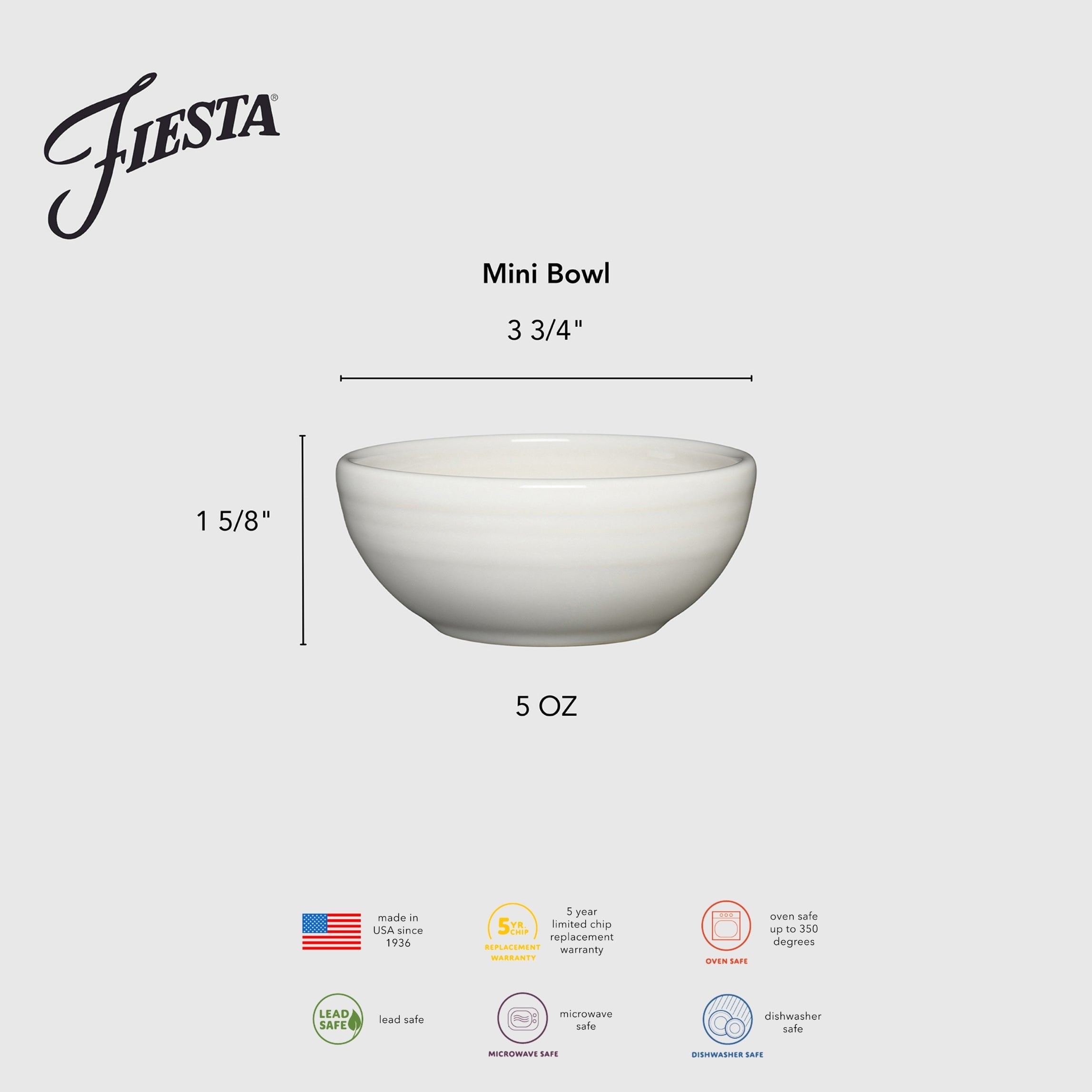 Fiesta Lavender 3 3/4 Inch Mini Bowl 5 OZ - Image 3
