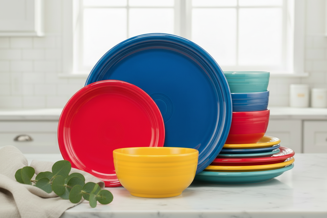 Fiesta Mixed Vibrant Bistro Coupe 12-Piece Dinnerware Set, Service for 4 - Image 3