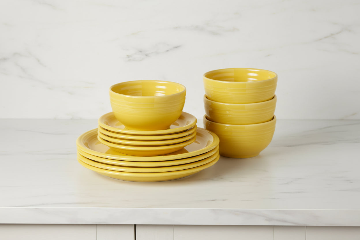 Fiesta Retired Bistro Coupe 12-Piece Dinnerware Set, Service for 4 - Image 2