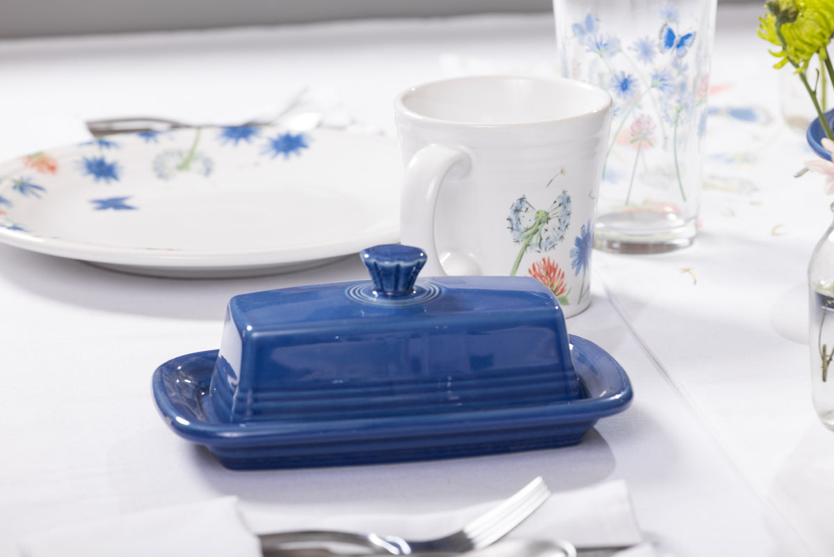 Fiesta Extra Large Covered Butter Dish 8 1/8 Inch x 5 1/8 Inch - Image 2